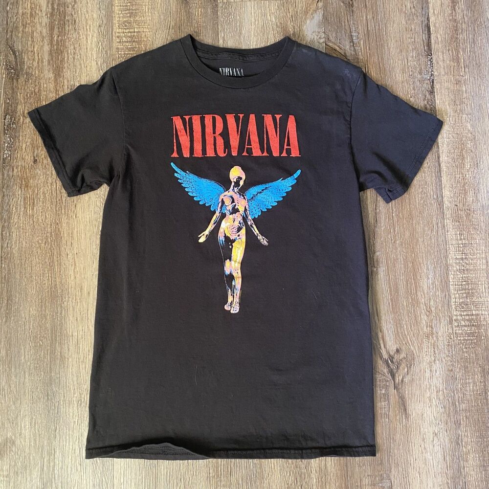 Nirvana Live 93 Black Short Sleeve T-Shirt Unisex Size S